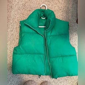 Amazon Green Puffer Vest